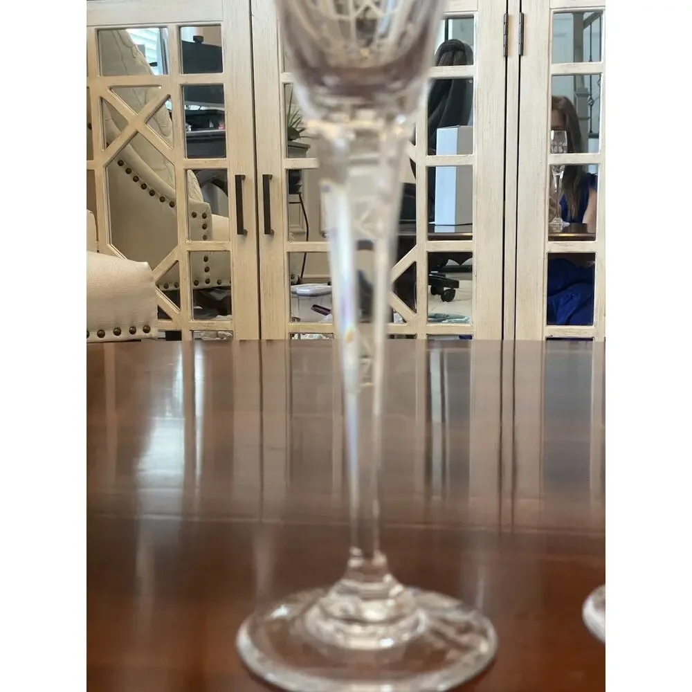 Set of 2 Mikasa Wedding Bells Toasting Fluted Champagne Glass Lead Crystal